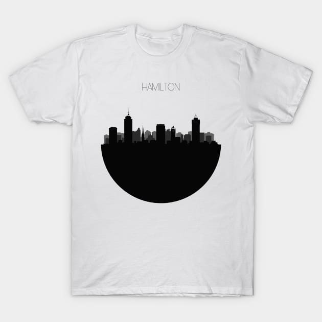 Hamilton Skyline T-Shirt by inspirowl